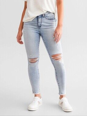 Buckle BKE Parker High Rise Jeans Sz 32 Universal Fit Skinny Ripped Jeans